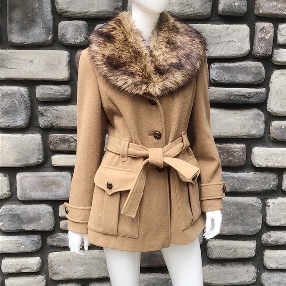 Jennifer Lopez Jackets & Blazers - Camel Wool Jacket by JLo GUC sz L